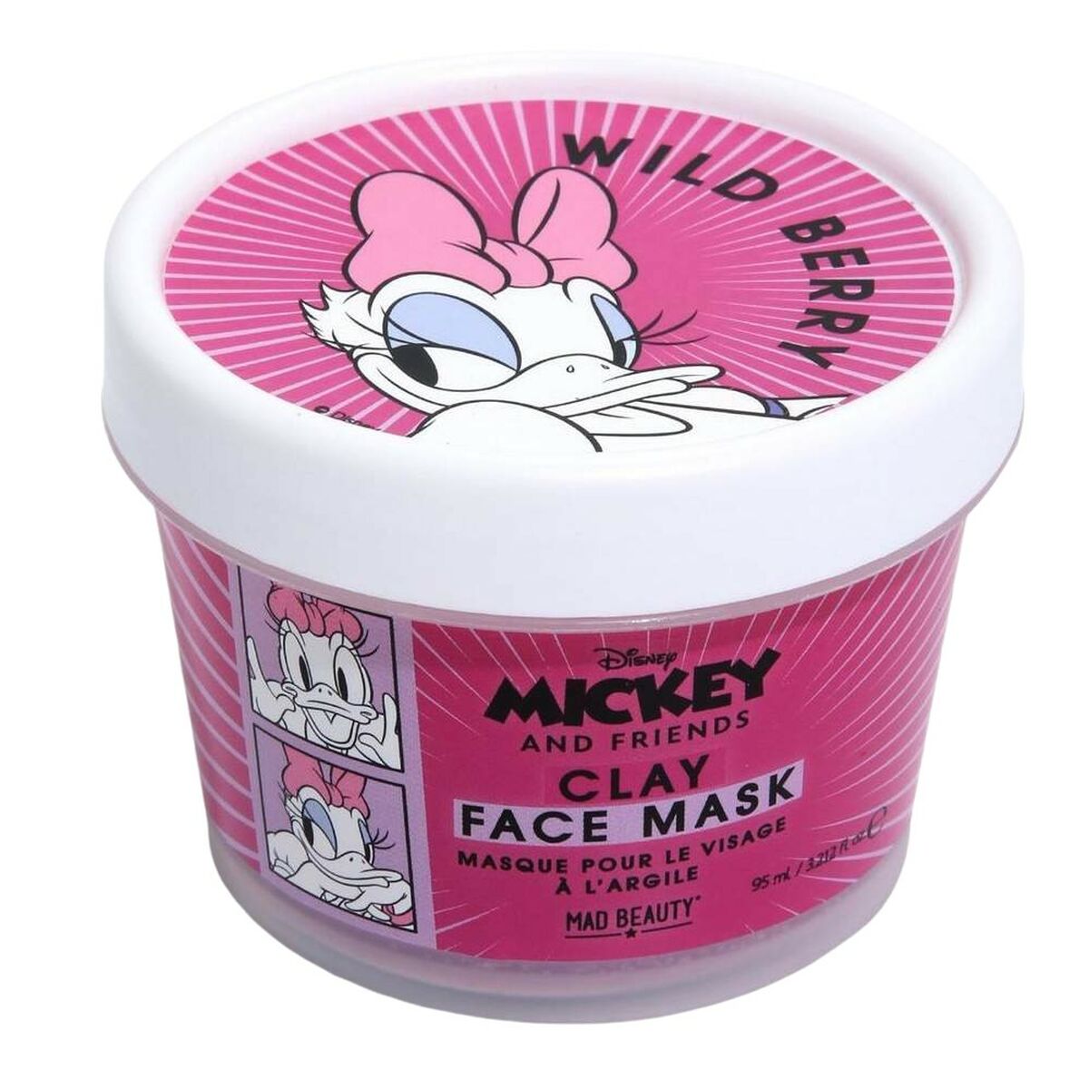 Mască facială Mad Beauty Disney M&F Daisy Clay Wild Berries (95 ml)-0