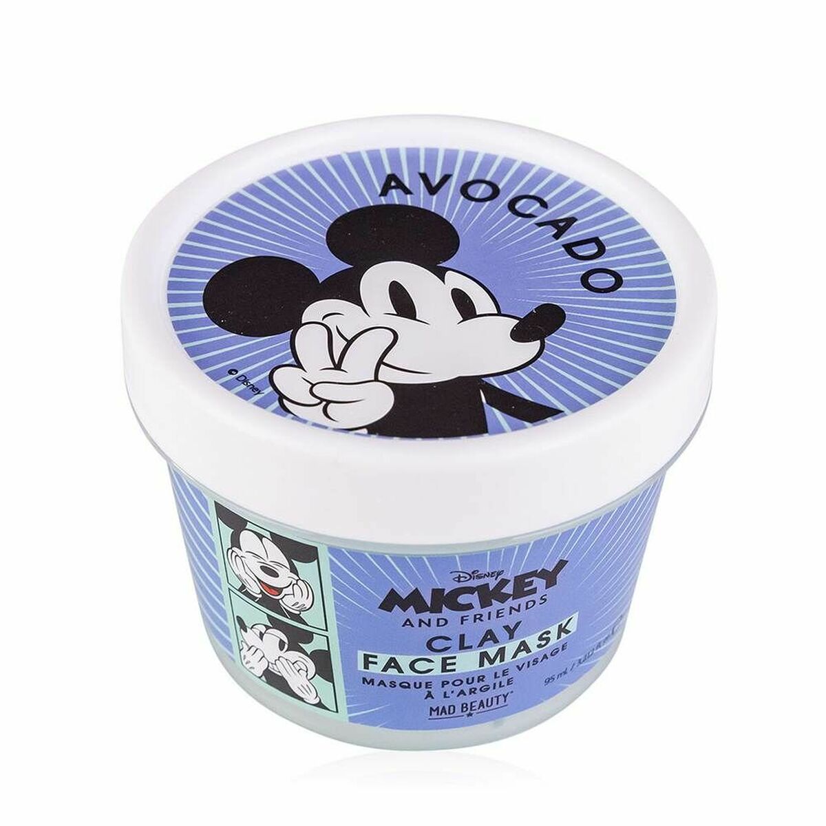 Facial Mask Mad Beauty Disney M&F Mickey Avocado Clay (95 ml)-0