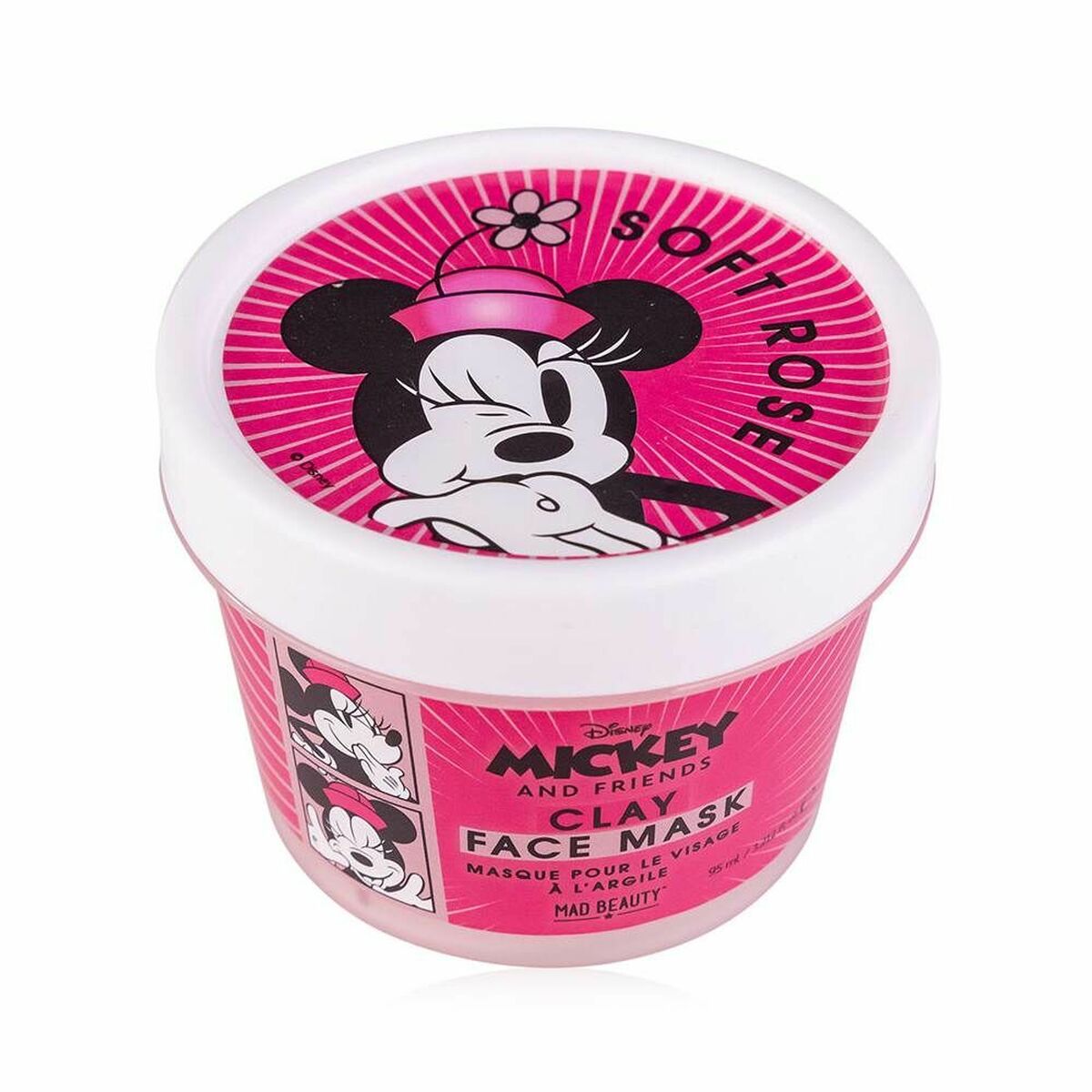 Mască facială Mad Beauty Disney M&F Minnie Pink Clay (95 ml)-0