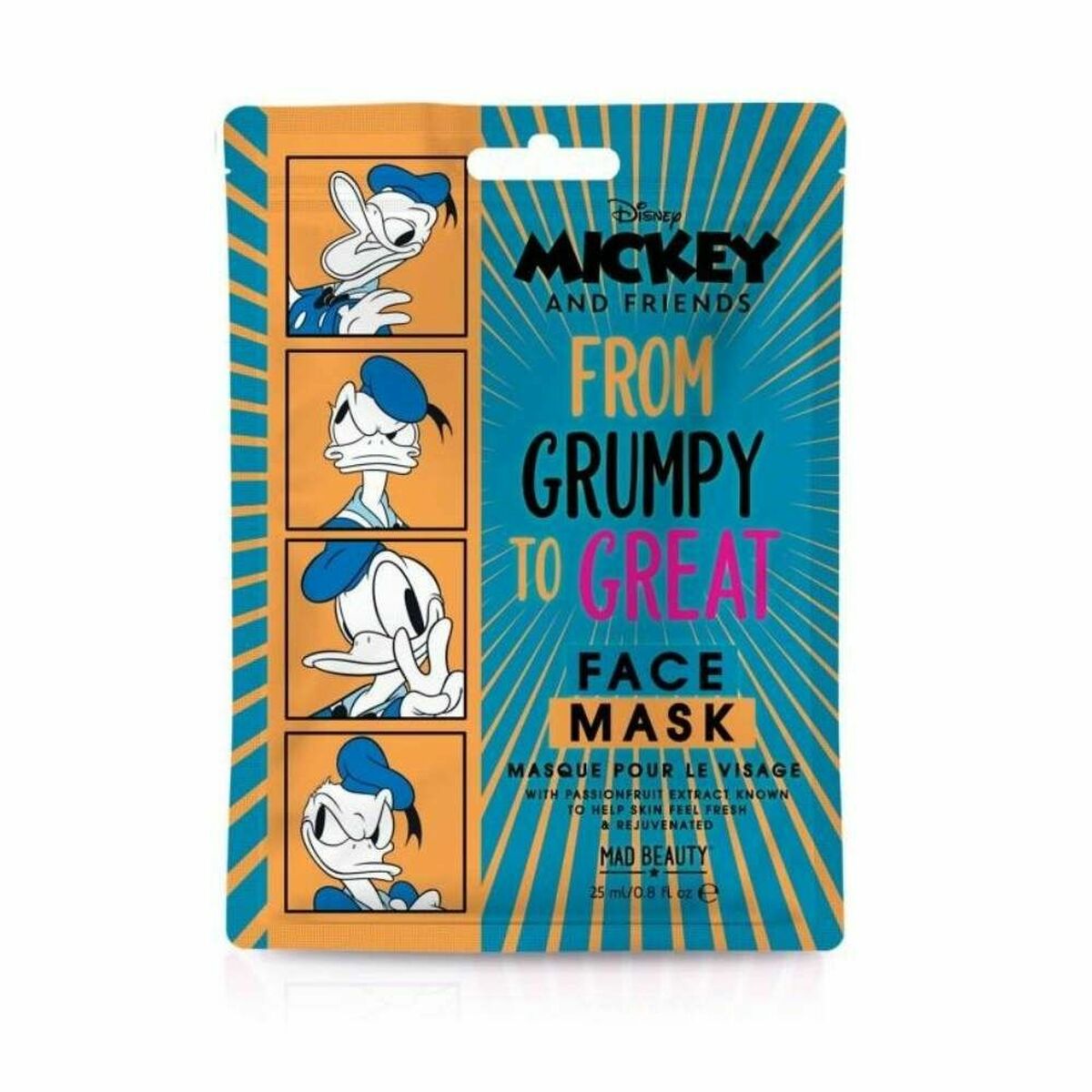 Mascarilla Facial Mad Beauty Disney M&F Donald (25 ml)-0