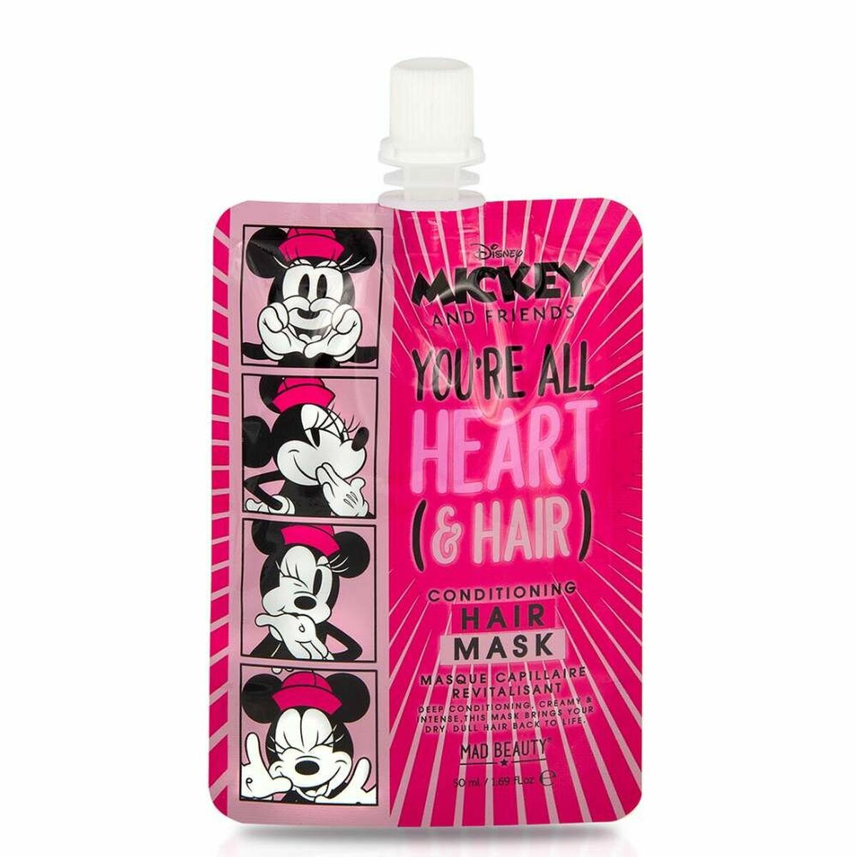 Mască de păr Mad Beauty Disney M&F Minnie Revitalizing (50 ml)-0