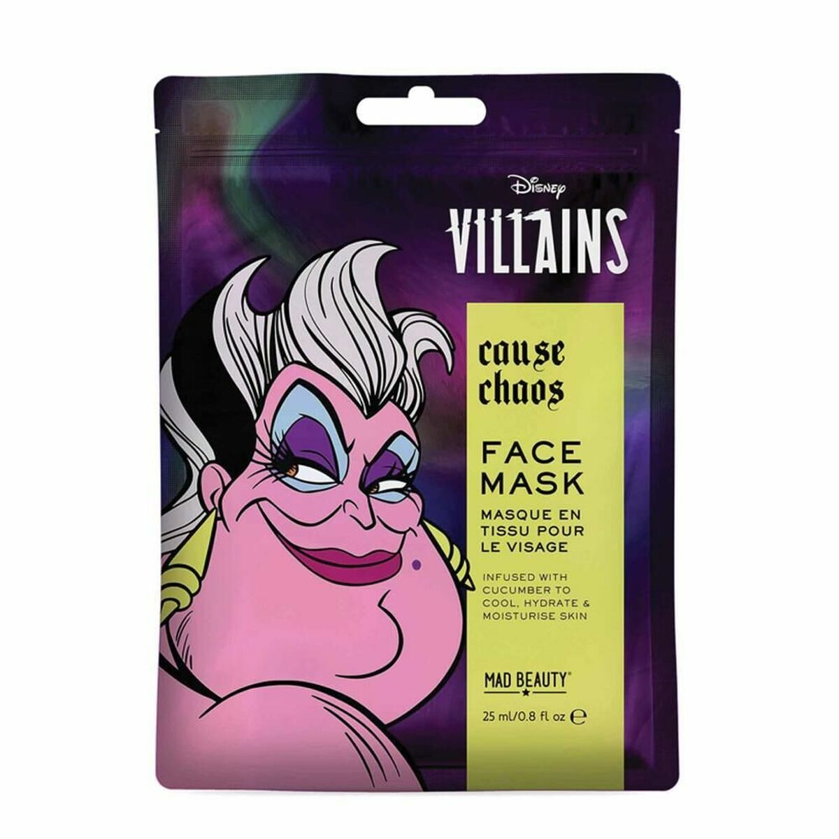 Mascarilla Facial Mad Beauty Villanas Disney Úrsula (25 ml)-0