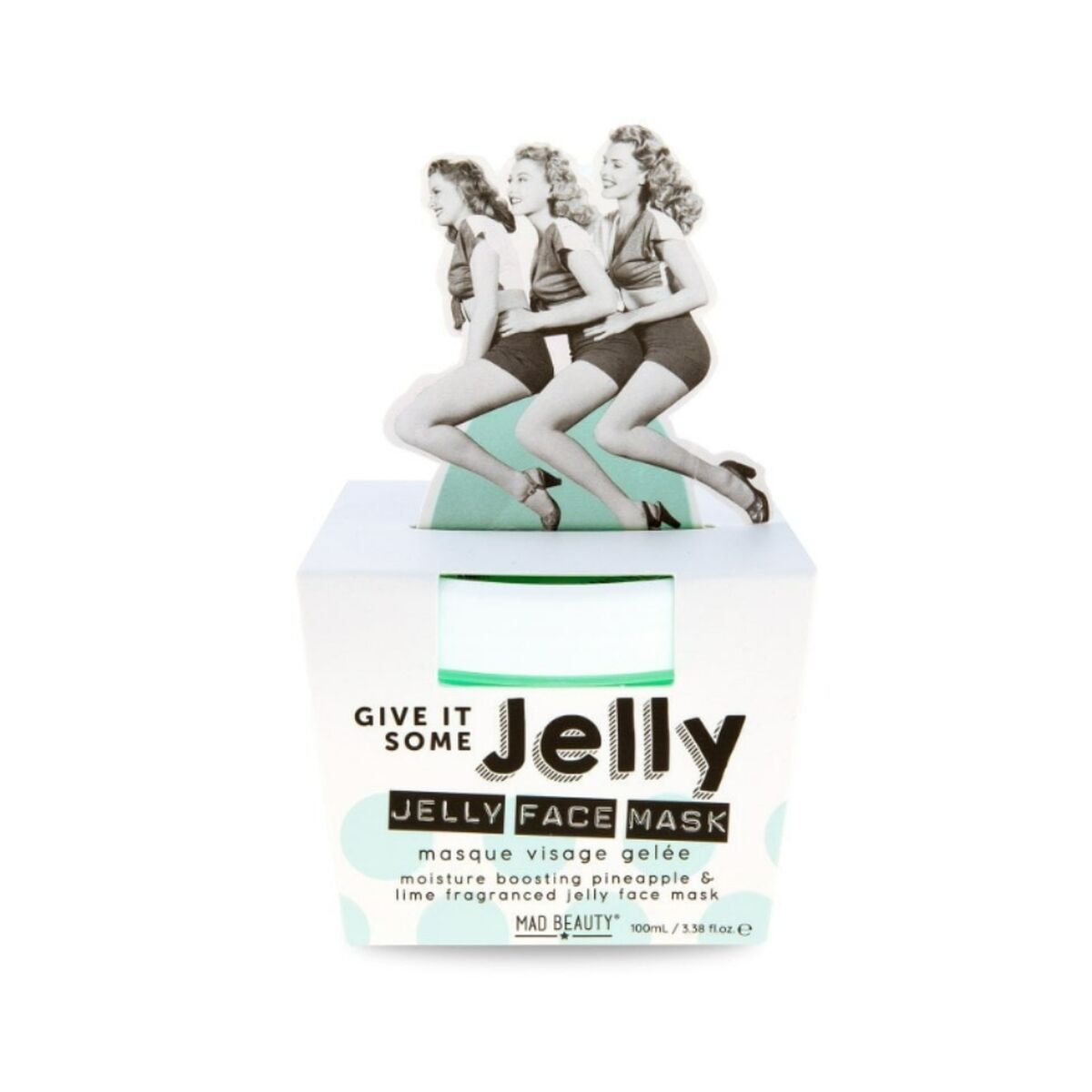 Mască facială Mad Beauty Give It Some Jelly 100 ml Ananas Lime-0