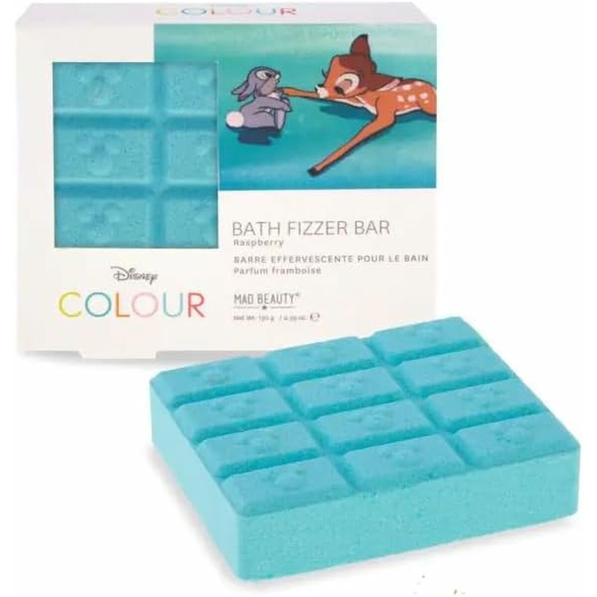 Bomba de baño efervescente Mad Beauty Bath Fizzer Bar Raspberry-0
