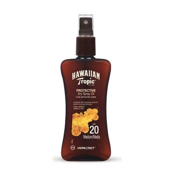 Hawaiian Tropic Protective Dry spray olio Spf20 Medium 200 ml