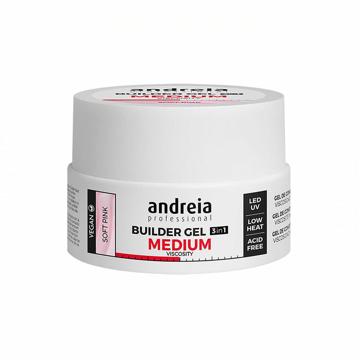 Gel nail polish Medium Viscosity Andreia Professional Builder Pink (22 g)-0