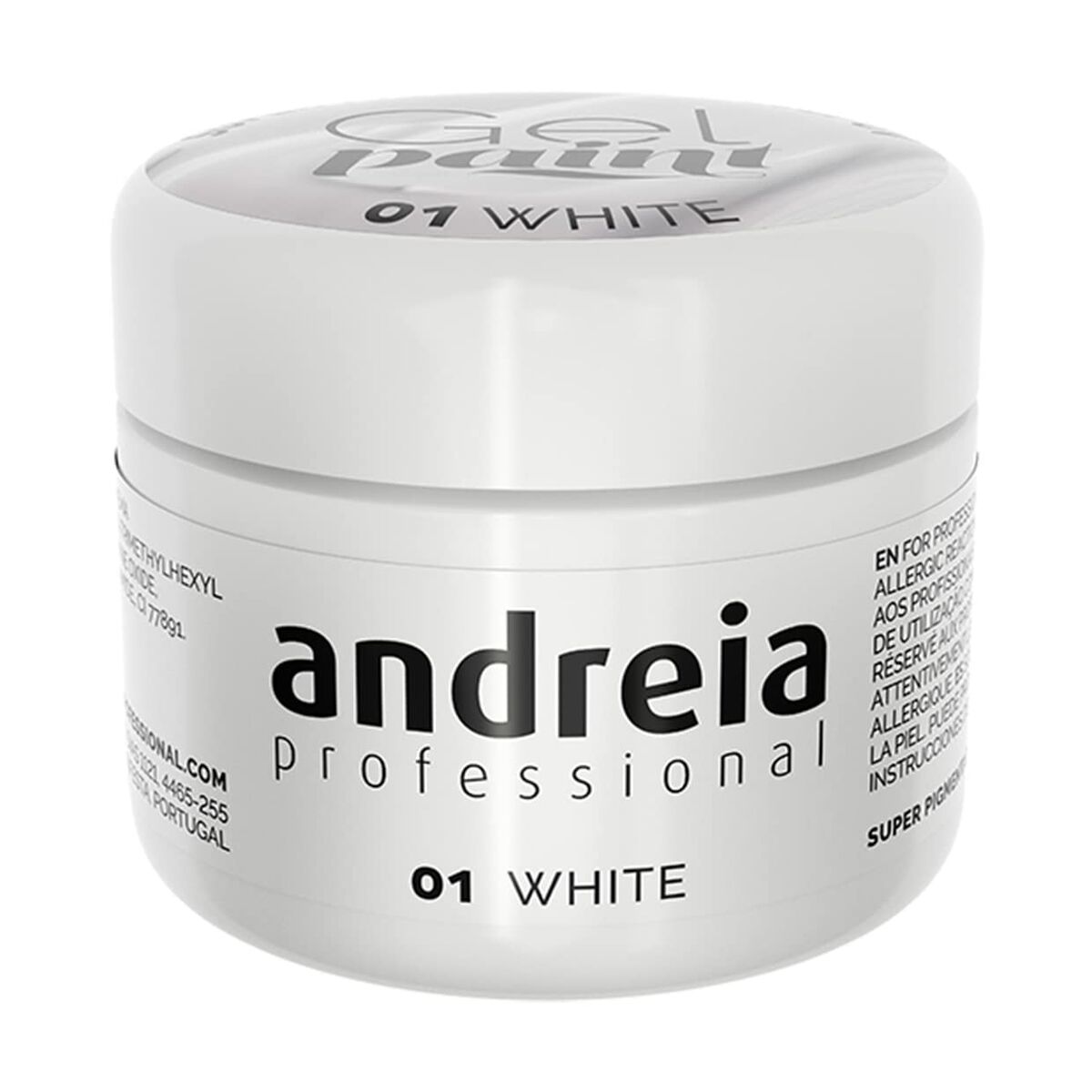 Gel-Nagellack Andreia Gel Paint 4 ml Weiß Nr. 01-0