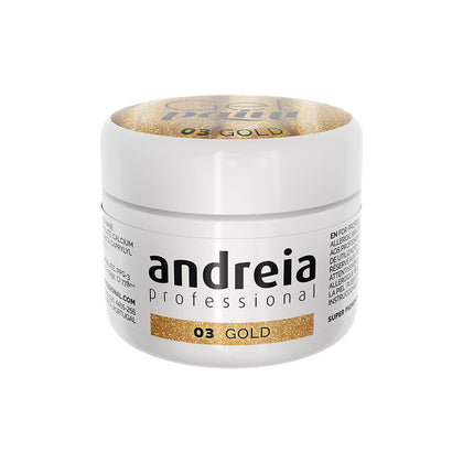 Gel-Nagellack Andreia Gel Paint Golden 4 ml