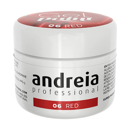 Gel-Nagellack Andreia Gel Paint 4 ml Rot Nr. 06