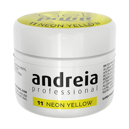 Gel-Nagellack Andreia Gel Paint 4 ml Yellow Neon