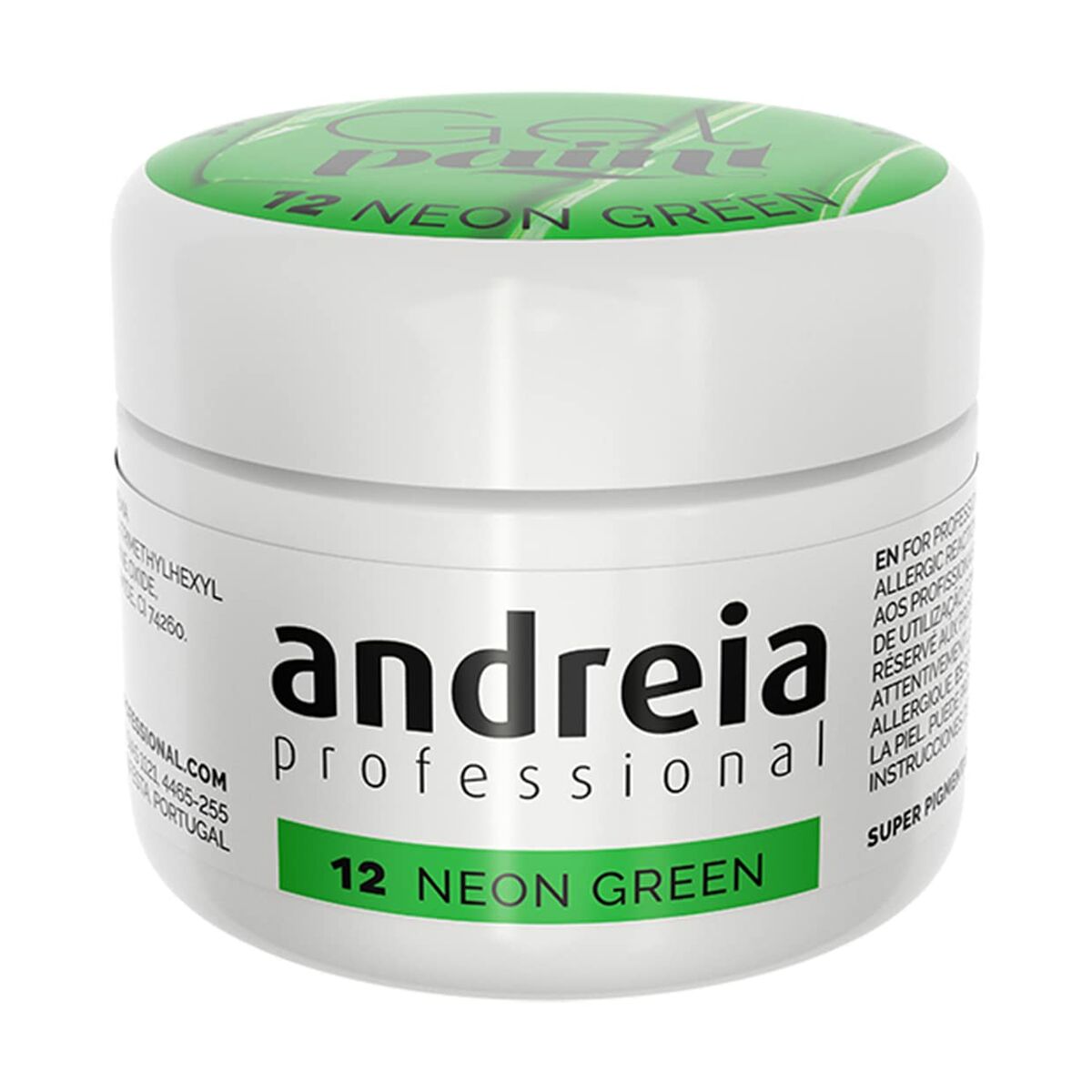Vernis à ongles gel Andreia Gel Paint 4 ml Vert Néon-0
