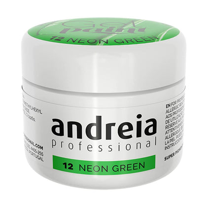 Vernis à ongles gel Andreia Gel Paint 4 ml Vert Néon