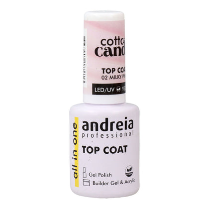 Nagellack-Fixierer Andreia Cotton Candy Top Coat Nr. 02 Milky Pink 10,5 ml