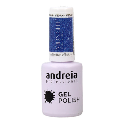 Nagellack Semipermanent Andreia Polish Reflektierende Farben Md1 Blau 10,5 ml