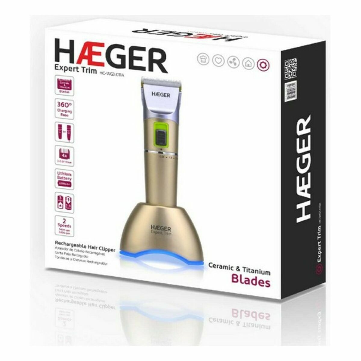 Rasoir électrique rechargeable Haeger HC-WG3.011A-1
