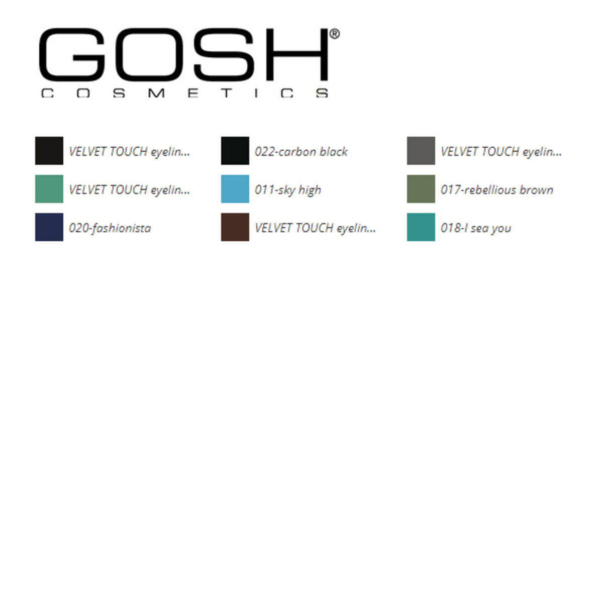 Eyeliner velours toucher Gosh copenhague (1,2g)-1