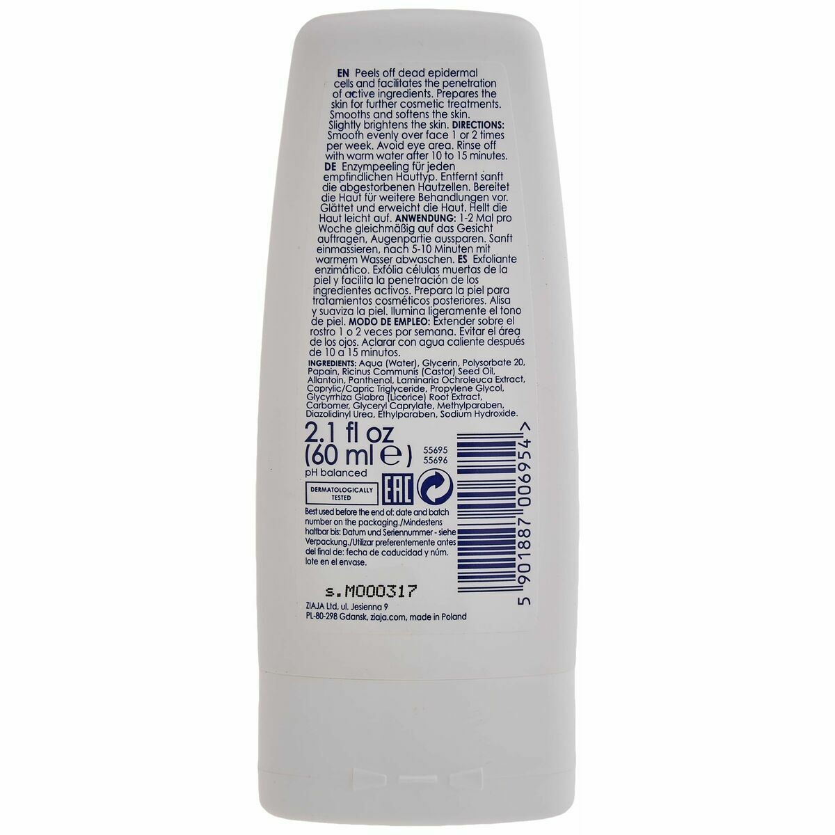 Gesichtspeeling Ziaja Sensitive 60 ml-4