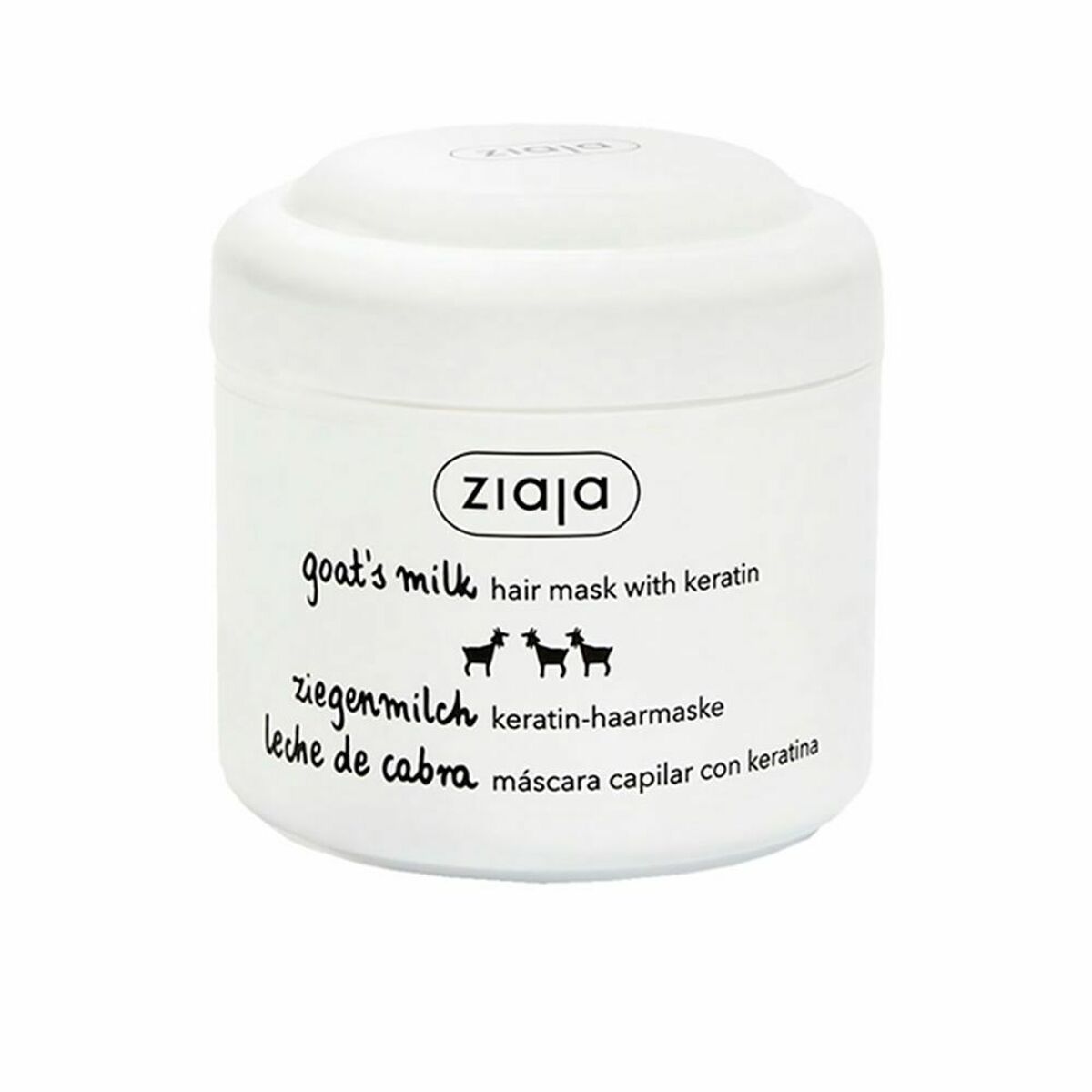 Maschera Ristrutturante per Capelli Ziaja Latte di Capra (200 ml)-0