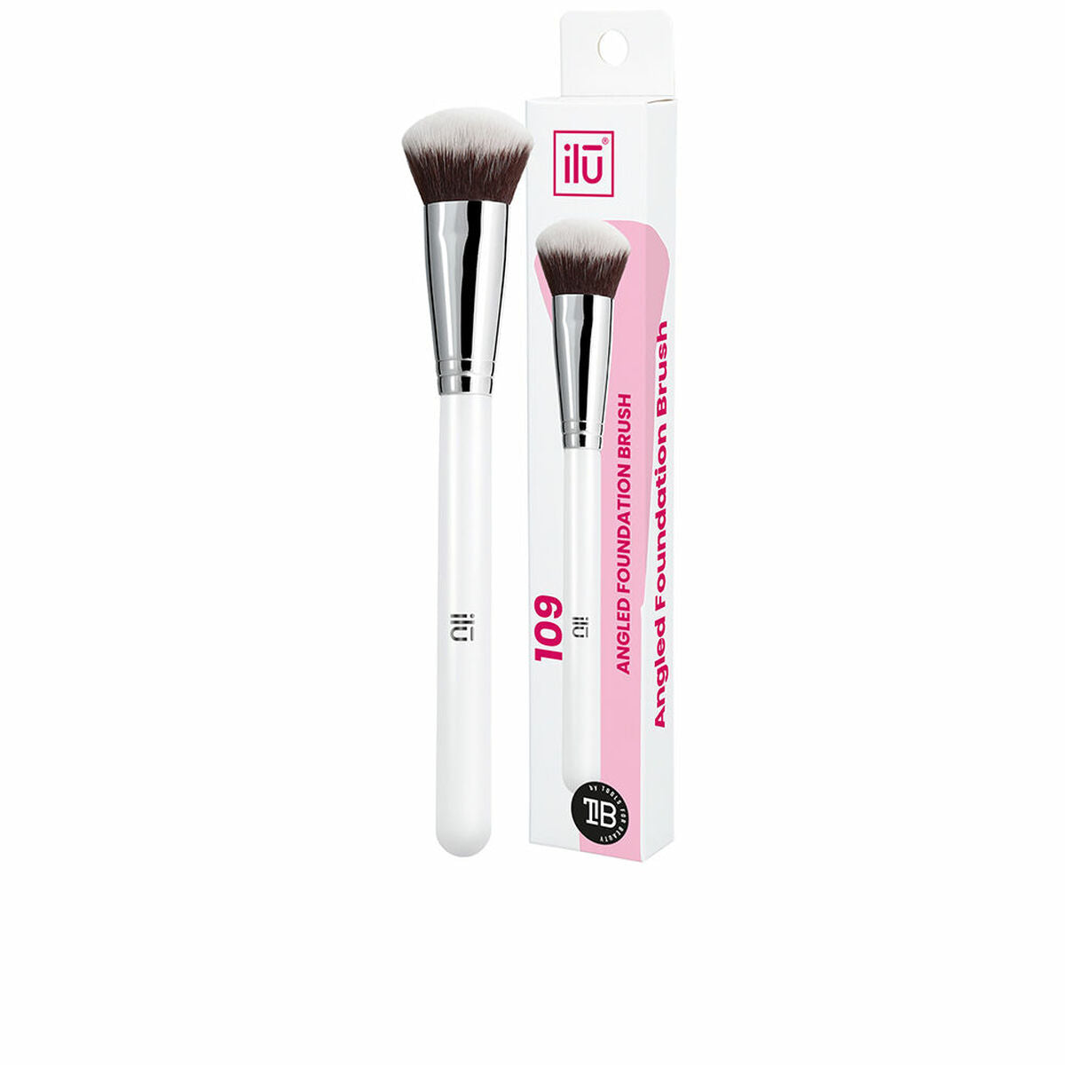 Pennello per trucco Ilū Foundation Angled (1 unità)-0