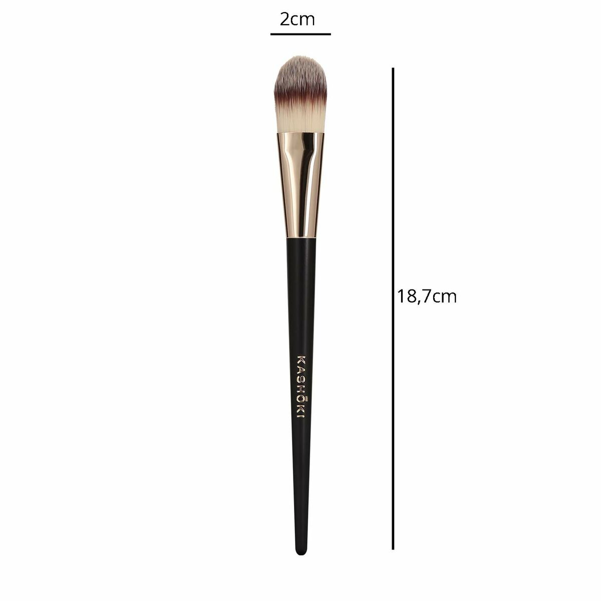 Make-up base brush Kashōki Kashoki Flat (1 Unit)-3