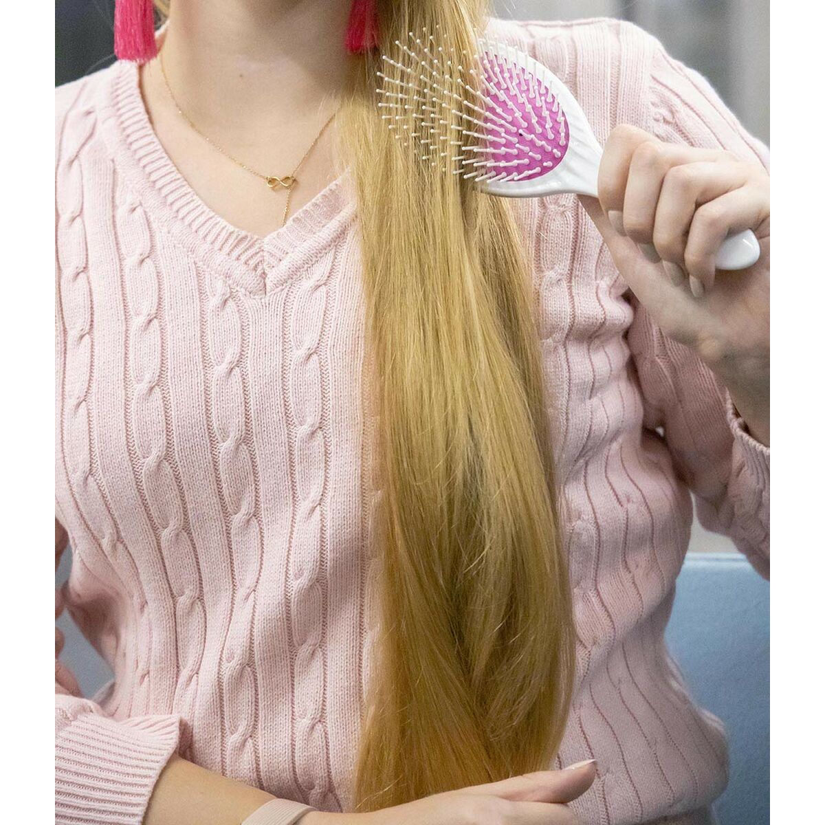 Entwirrende Haarbürste Ilū Easy Detangling Oval-3