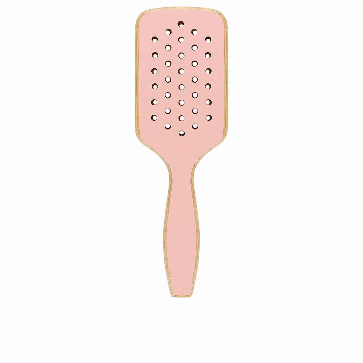 Detangling Hairbrush Ilū Bamboom Squared Pink-1