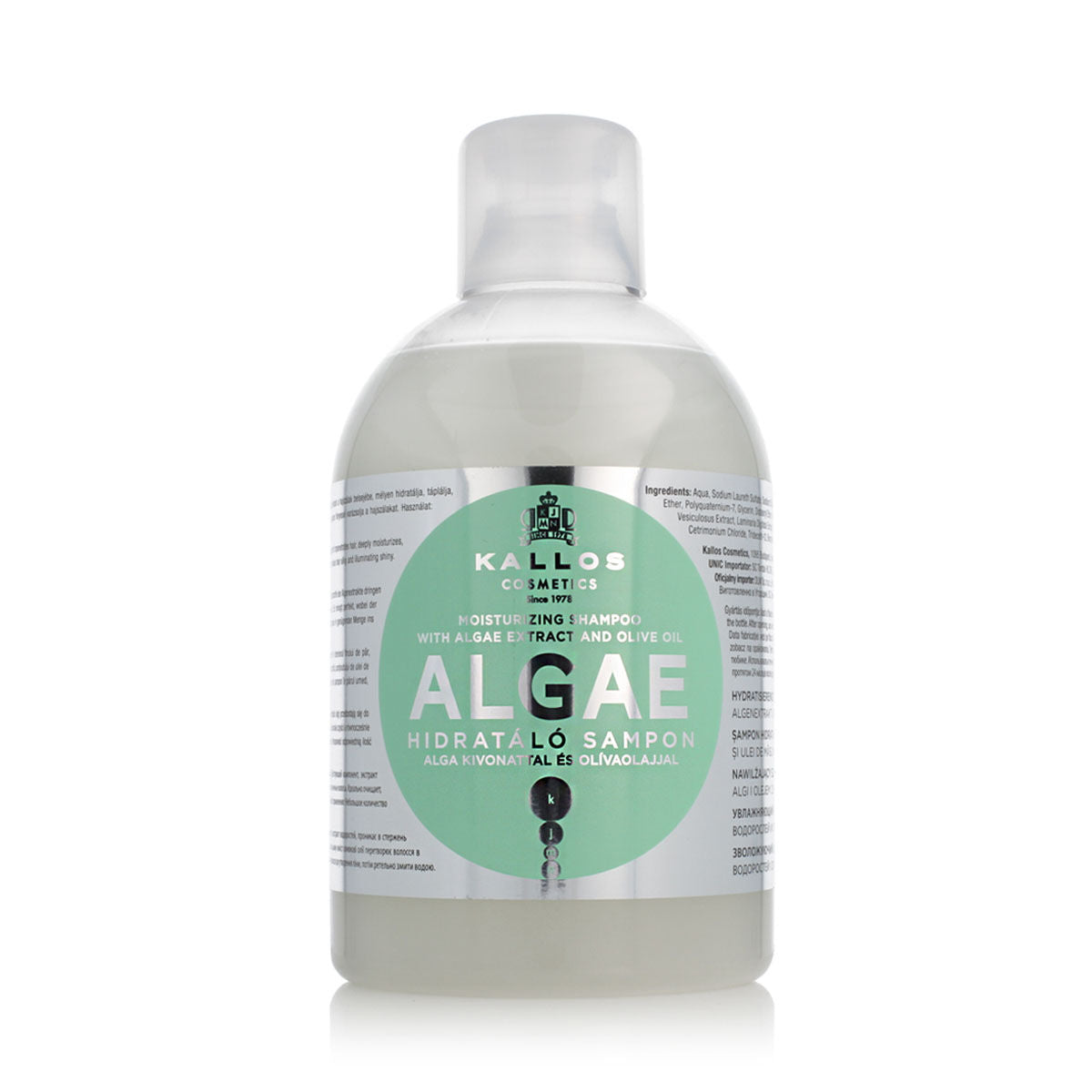 Moisturizing Shampoo Kallos Cosmetics Algae 1 L-0