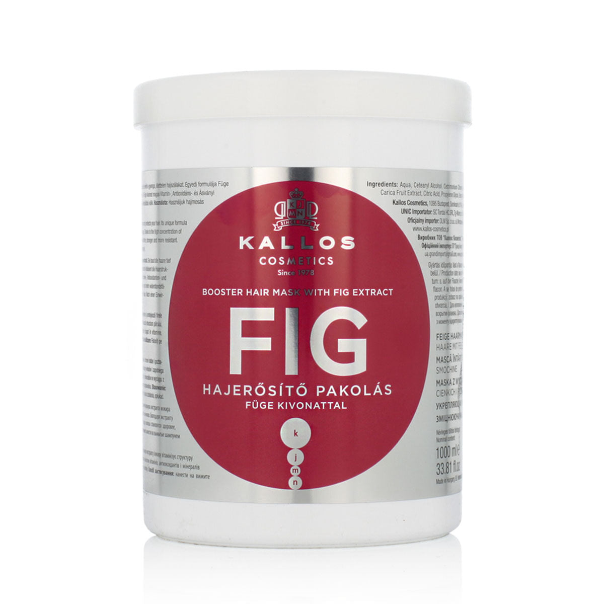 Masque Capillaire Nourrissant Kallos Cosmetics Figue 1 L-0