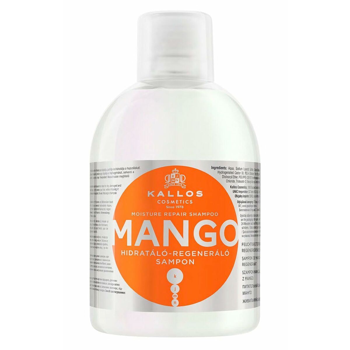 Moisturizing Shampoo Kallos Cosmetics Mango 1 L-0