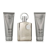 Men's Perfume Set Afnan Supremacy Silver EDP 3 Pieces-1