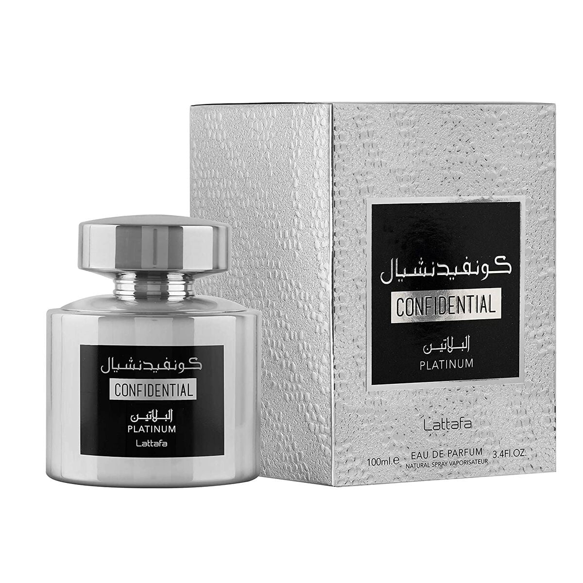 Men's Perfume EDP Lattafa Confidential Platinum 100 ml-0