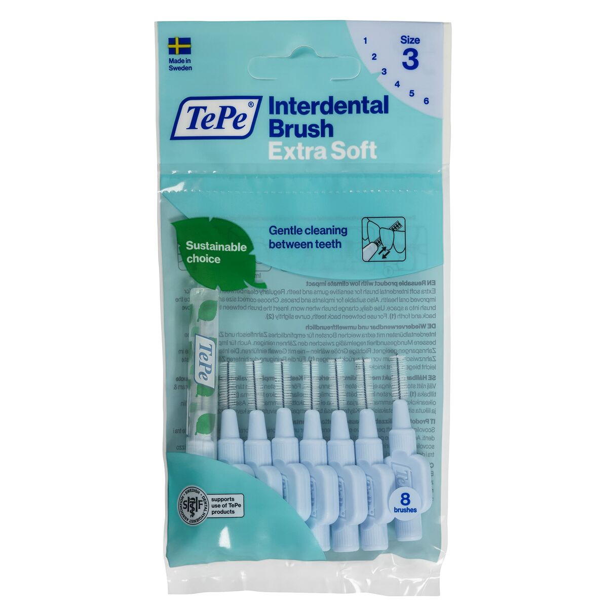Scovolini interdentali Tepe Blue Supersoft (8 Pezzi)-0