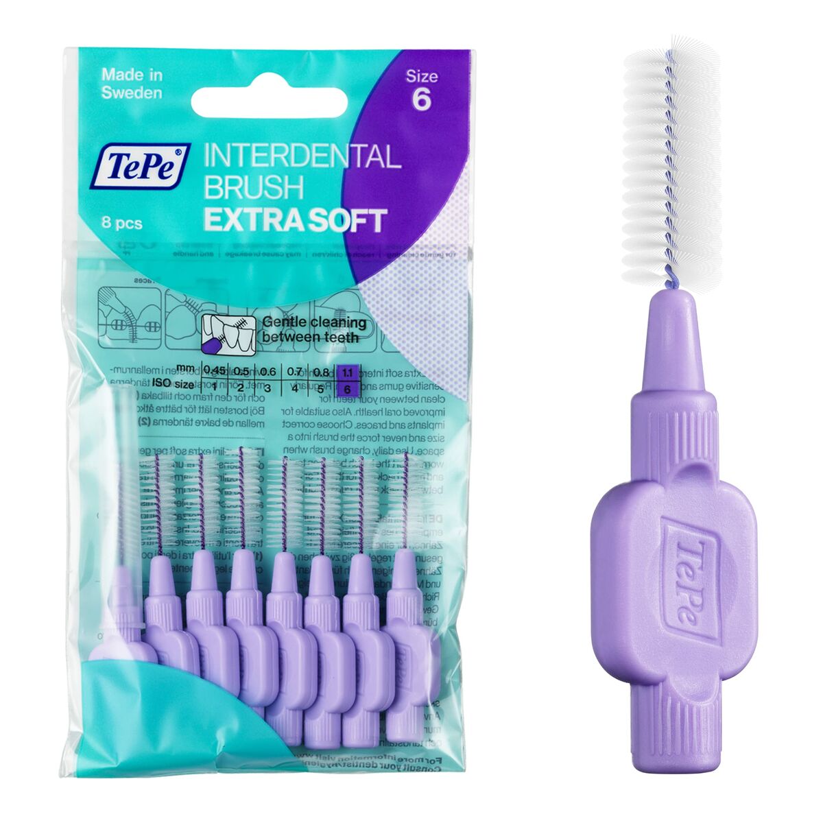 Interdental brushes Tepe Lilac Supersoft (8 Pieces)-0