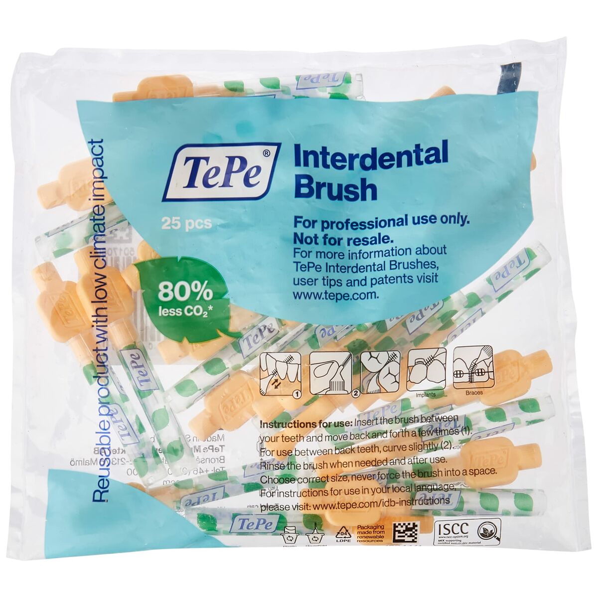 Interdental brushes Tepe Extra Soft Orange 0,45 mm 25 Units-0