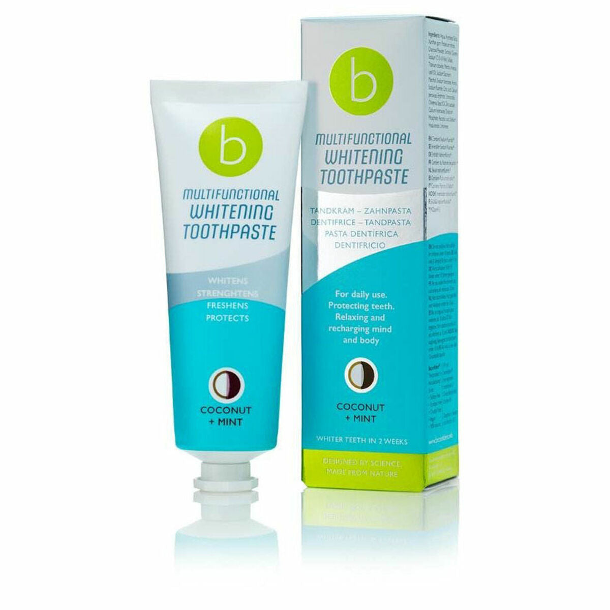 Whitening toothpaste Multifunctional Kokos Mint Beconfident (75 ml)-0