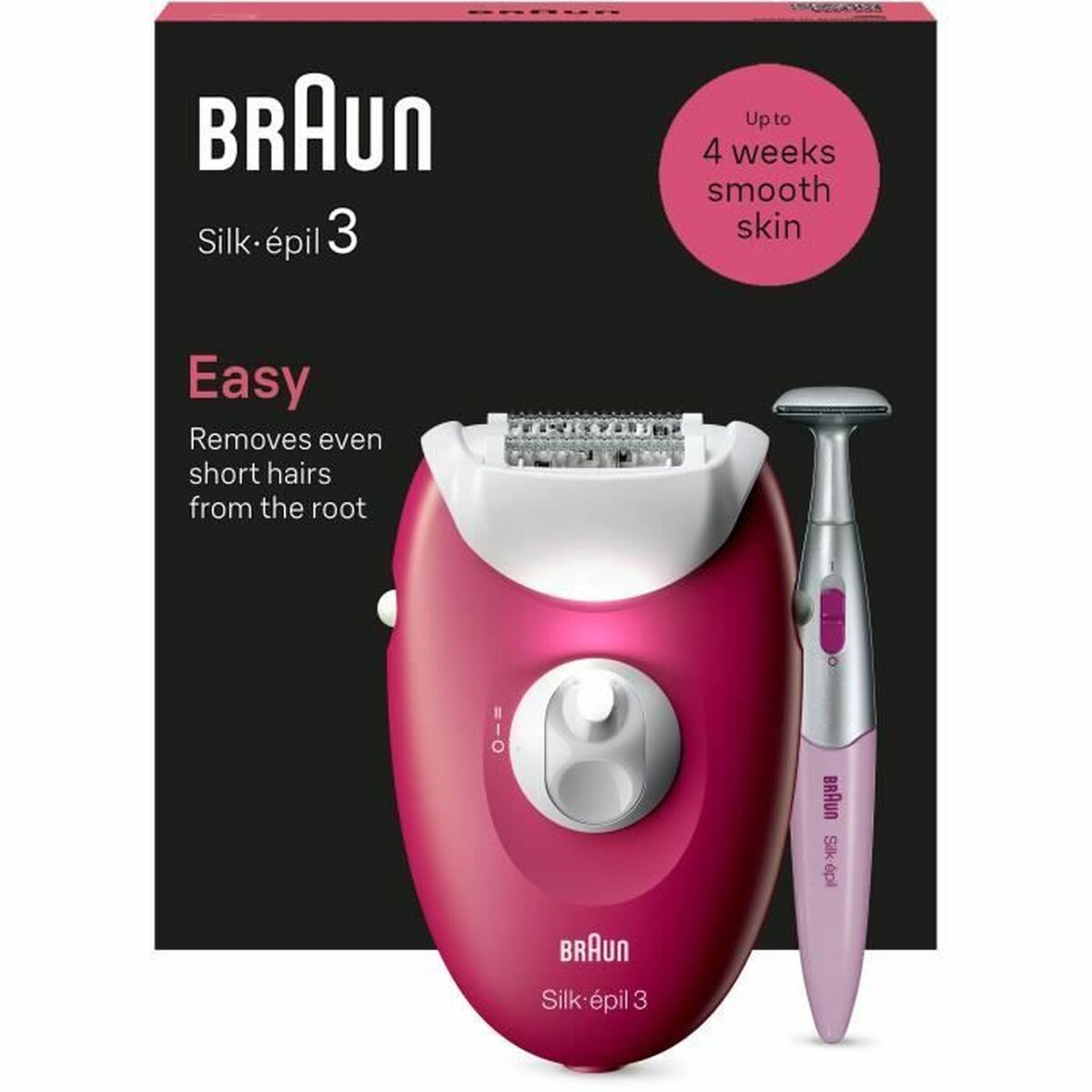 Elektrischer Haarentferner Braun 3-202 Fuchsia-5