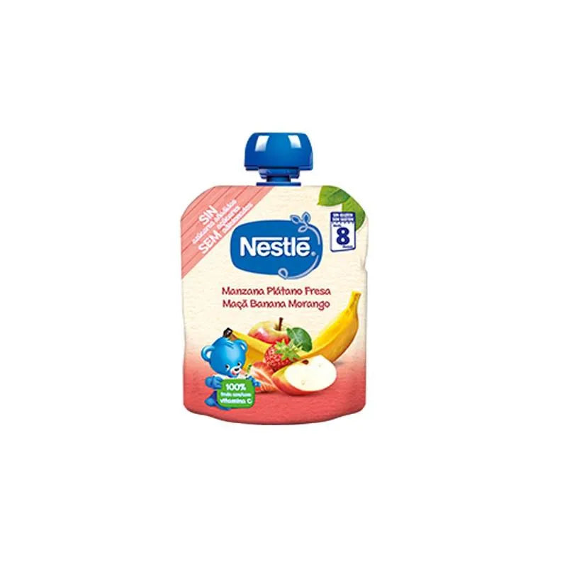 Nestle Bolsita Manzana, Plátano e Fresa 8m 90 g