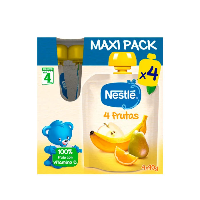 Nestle Bustina di 4 Frutti 4x90 g Maxi Pack