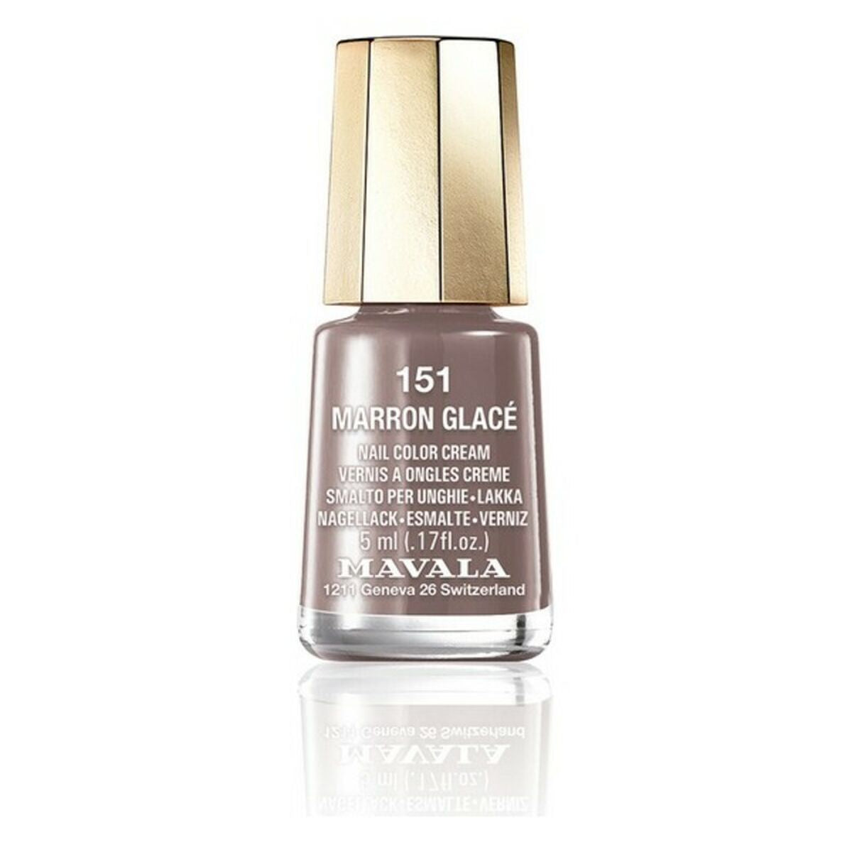 Nagellack Nail Color Cream Mavala 151-marron glace (5 ml)-0