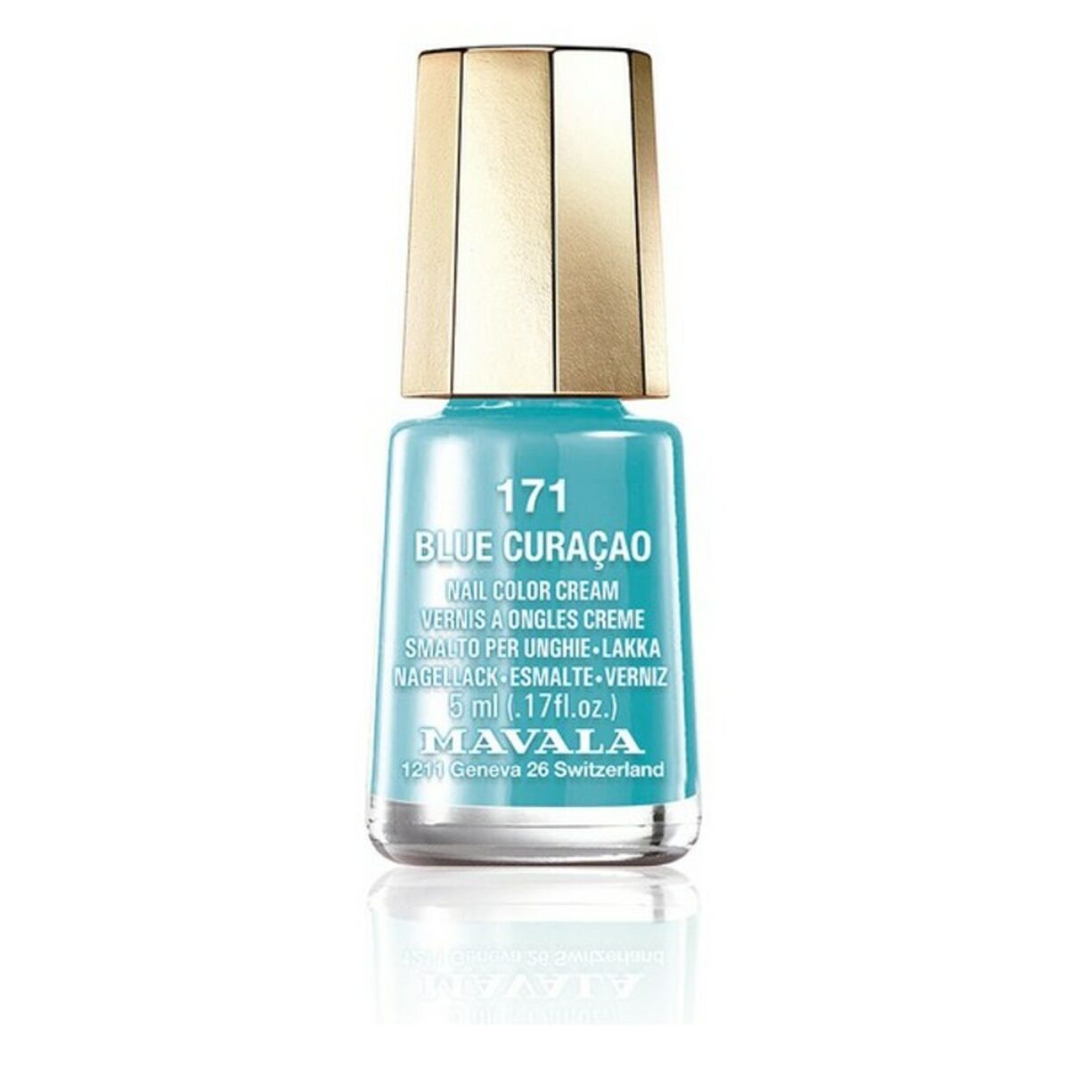 Nagellack Nail Color Cream Mavala 171-blue curaçao (5 ml)-0
