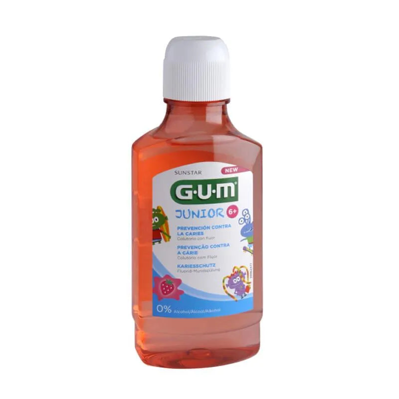Gum Junior Colutorio Sabor Fresa 6 Años 300 ml