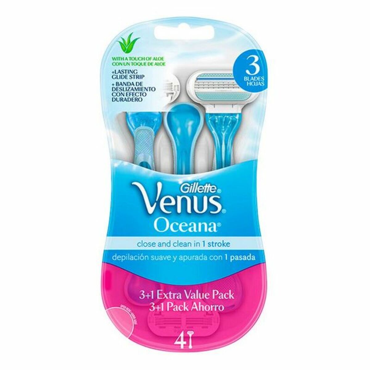 Rasoir Jetable Gillette VENUS (4 Unités)-0