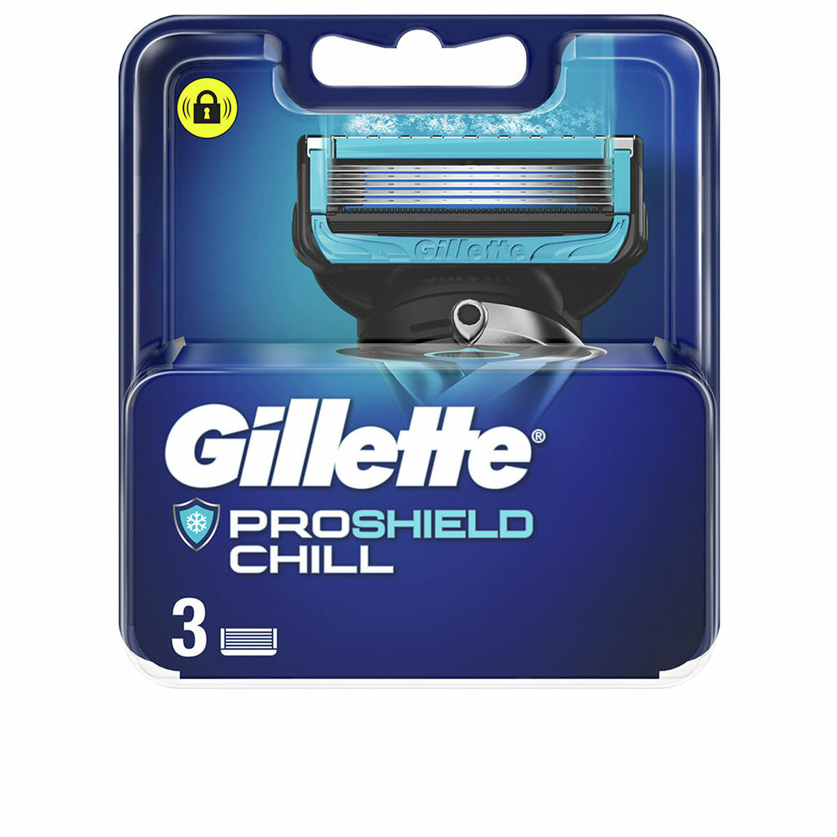 Replacement razorblade Gillette Fusion Proshield Chill 3 Pieces-0