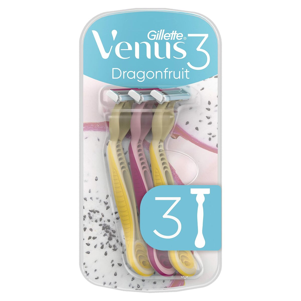 Rasoio Usa E Getta Gillette Dragonfruit 3 Unità-0