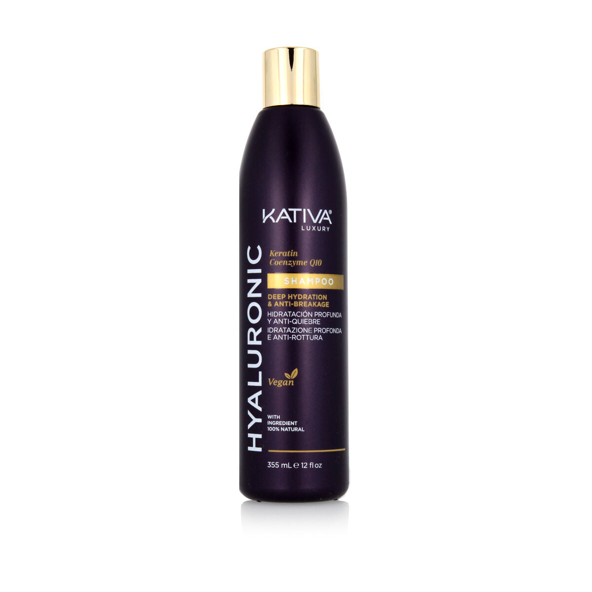 Moisturizing Shampoo Kativa Hyaluronic Keratin 355 ml-0