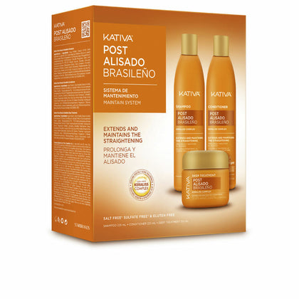 Trattamento lisciante per capelli Kativa KERATIN EXPRESS 2 pezzi