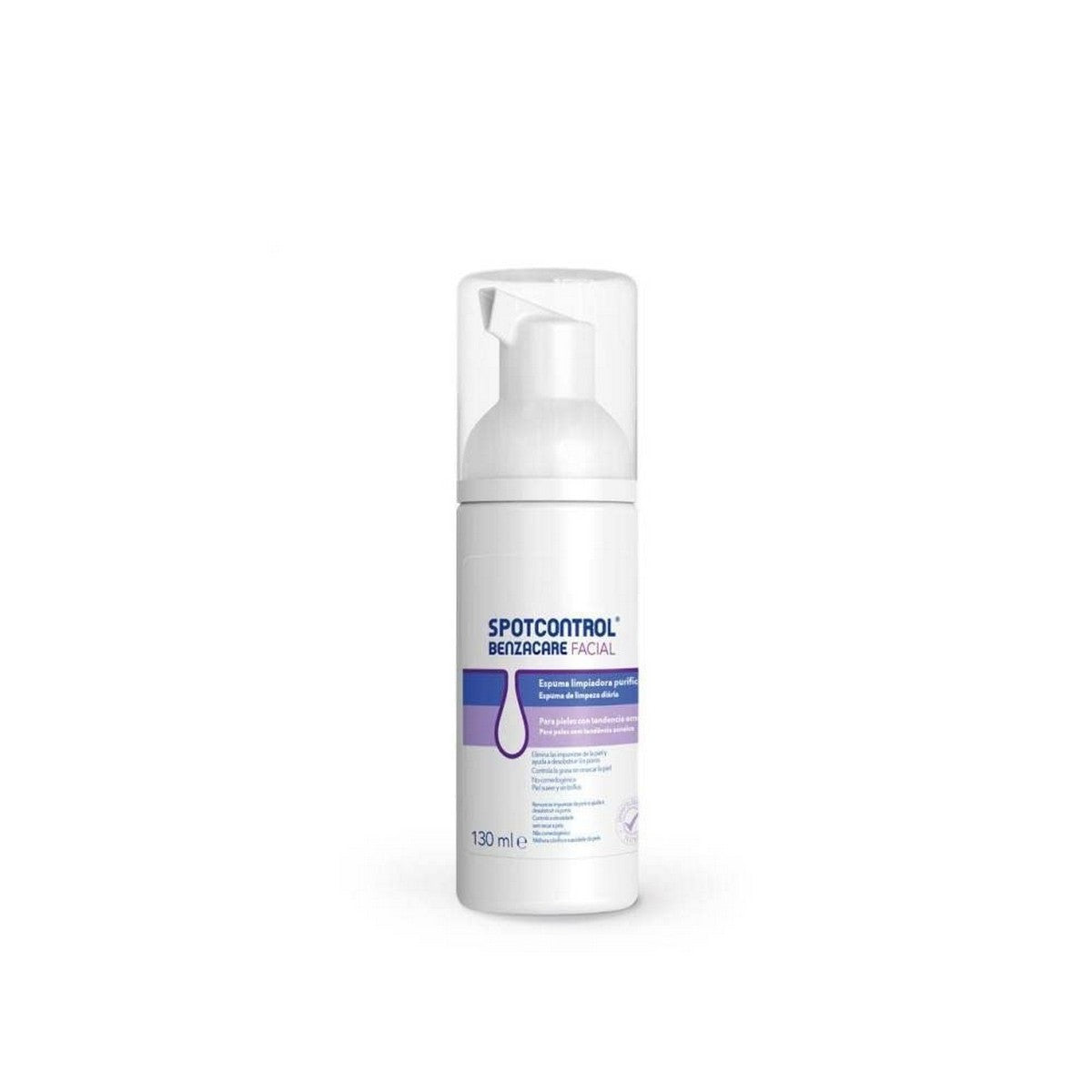 Schiuma detergente Benzacare Spotcontrol viso purificante 130 ml-0
