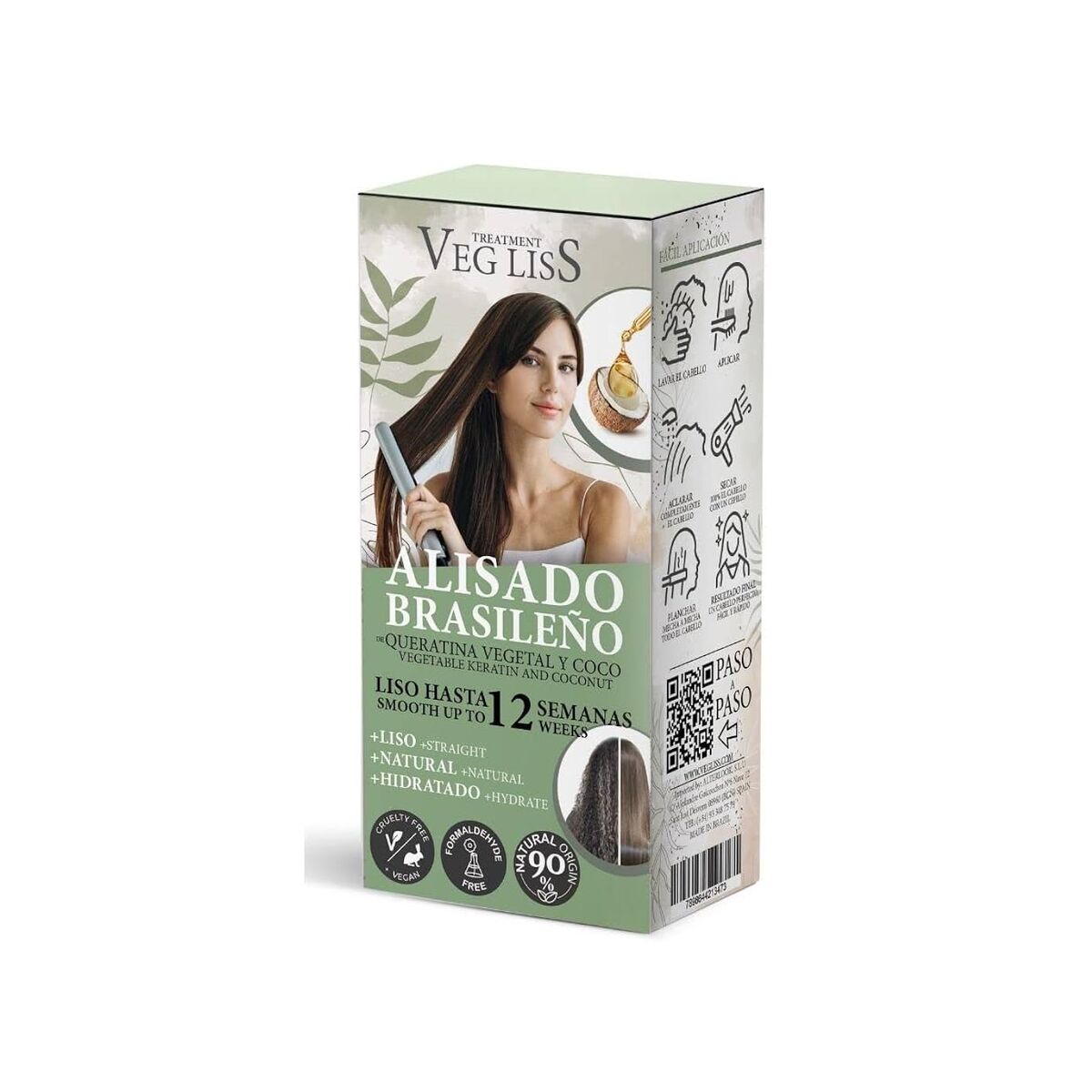 Set Piastra Per Capelli Brasiliana VegLiss 2 Pezzi-0