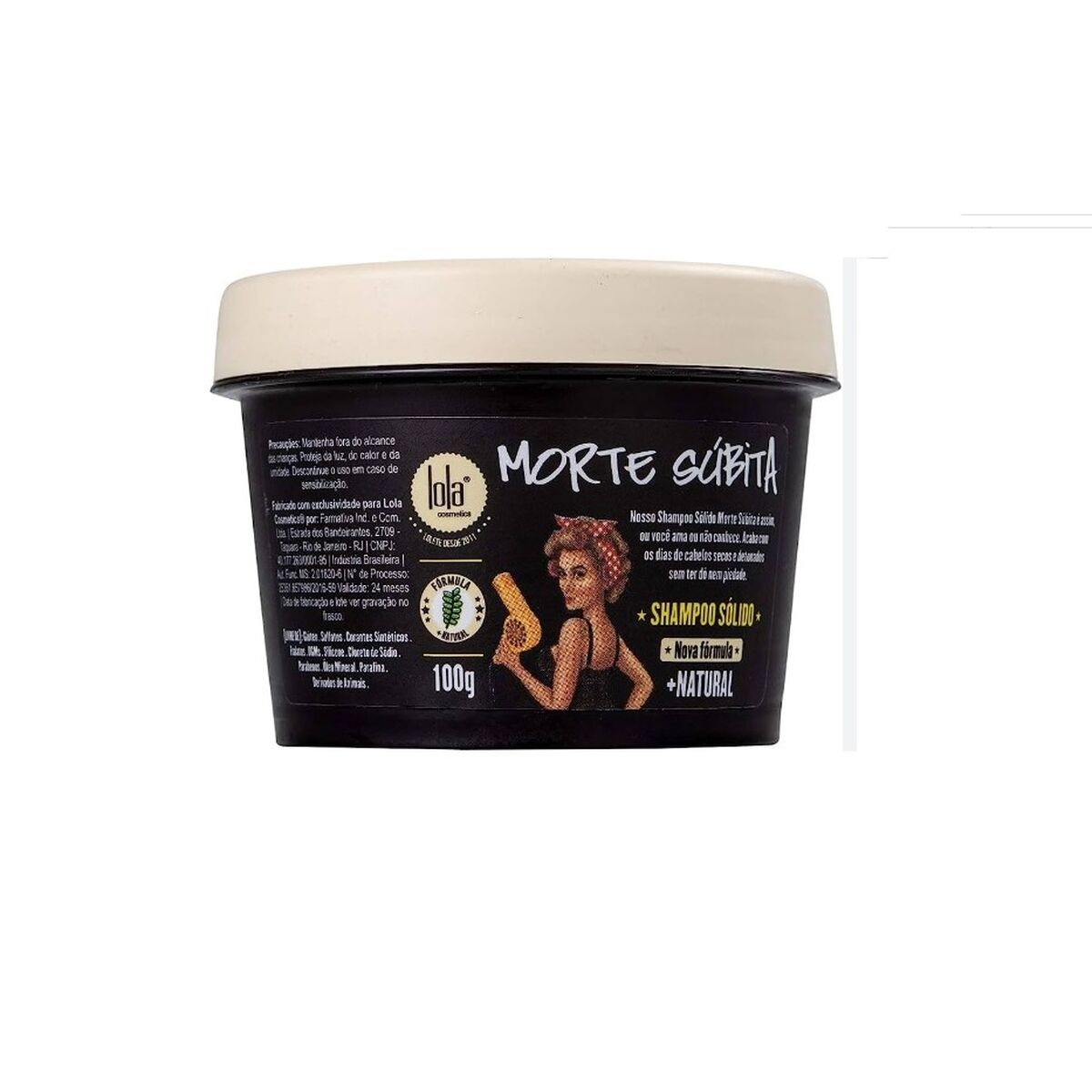 Shampoo Bar Lola Cosmetics Morte Súbita 100 g-0