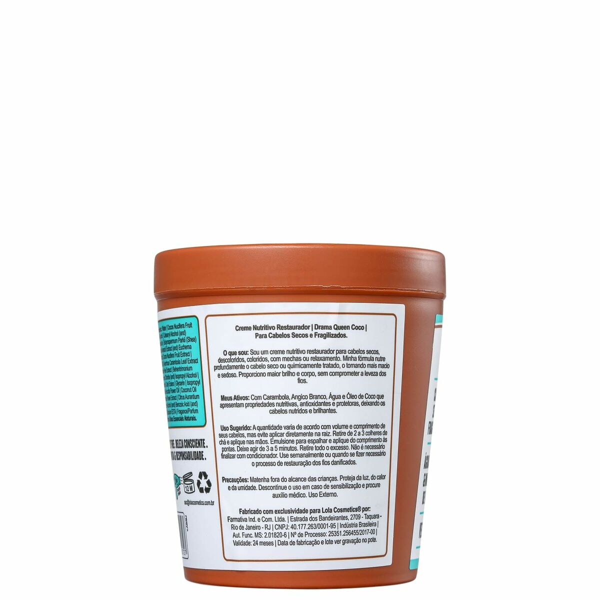 Maschera per capelli Lola Cosmetics Drama Queen Coco 230 g-2